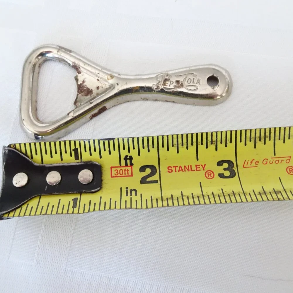 Vintage PEPSI-COLA Metal Church Key bottle opener. Length‎ 3